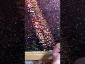 
                  
                    Load and play video in Gallery viewer, Close up of artist hand adding road sparkle to and then zoom back to reveal masterful scene of sunset.
                  
                